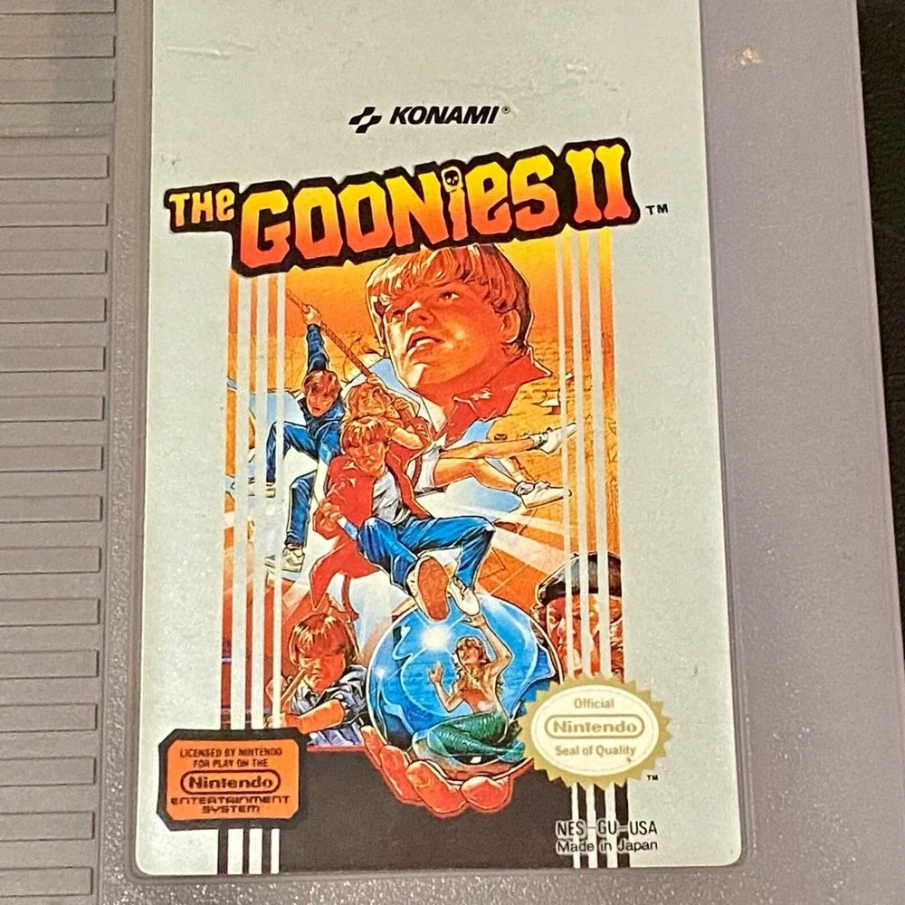 Goonies II 2 NES Nintendo Video Game 1987 US Vintage Cart Only‎ Tested!